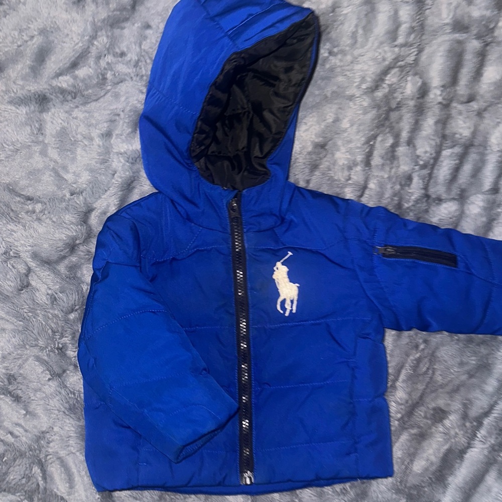 Polo by Ralph Lauren blue winter jacket size 12M.